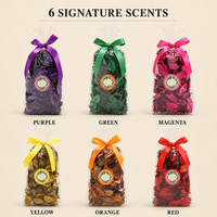 Sachets de 60g de pétales de coton aromatiques naturels pour armoire, voiture et intérieur, fleurs et plantes séchées en sachet OPP