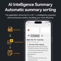 Enregistreur vocal AI de voix en texte, enregistrement d'appel, enregistreur d'interprétation simultanée, enregistreur vocal intelligent contrôlé par application