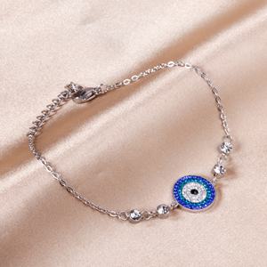 Pulsera CZ de Acero Inoxidable con Diseño de Ojo y Palma, Impermeable, Personalizada, con Zirconia de 18k, Cadena de Serpiente Exquisita, Venta Directa de Fábrica 2023 - Product Image 5