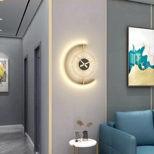 Applique <span class=keywords><strong>murale</strong></span> LED créative de luxe pour salon chambre à coucher forme technologique fond mur charge gratuite câblage chevet accessible - Product Image 2
