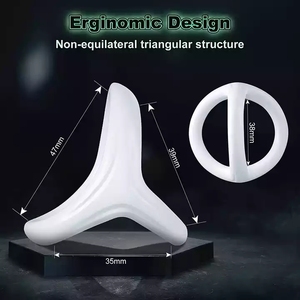 2022 yeni erkek seks oyuncak 3 in 1 horoz halka Ultra yumuşak sıkı horoz halka silikon Penis halka erkekler için - Product Image 6