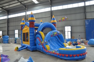 Castillo Inflable Acuático Combinado al por Mayor con Tobogán y Piscina de Chapoteo de PVC de 18oz para Alquiler Comercial - Product Image 4