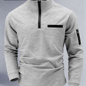 <span class=keywords><strong>Polo</strong></span> a Maniche Lunghe Jiaer Personalizzabile con Logo, in Poliestere, Estivo, con Mezza Cerniera, Traspirante, Casual, Elegante, per Uomo - Product Image 2
