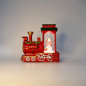 Mùa Đông Làng Máy Tính Để Bàn Trang Trí Tuyết Nhà Nhựa Đồ Trang Trí LED Chiếu Sáng Thu Nhỏ Giáng Sinh Nhà Văn Phòng Hiển Thị - Product Image 5