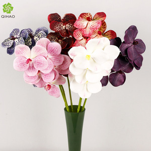 Ramo de Orquídeas Phalaenopsis Artificiales, 5 Cabezas, Flor de Seda Blanca, Alta Simulación, Decoraciones para Bodas y Hogar - Product Image 4