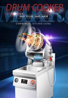Nouvelle arrivée Semikron : Machine de cuisson automatique intelligente de luxe en acier inoxydable, style tambour, wok rotatif haute efficacité