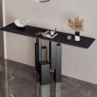 Table basse étroite de style italien, armoire décorative de luxe, solide, mur d'entrée, Art moderne