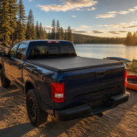 Couverture de benne rigide pliable en trois parties, profil bas, montage encastré, sans perçage, étanche pour Dodge Ram 1500 OEM ODM