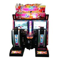 Grande console de jeu vidéo de course d'arcade à deux joueurs, machine de divertissement Android à monnayeur pour adultes, centres de jeux, voiture de voyage