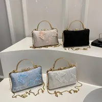 Papillon élégant femmes sacs à bandoulière carrés couleur unie dames chaîne sac à bandoulière Style chinois femme dîner sacs à main sac à main