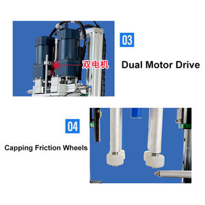 Machine de remplissage et de bouchage automatique avec convoyeur pour eau, huile, jus, boissons, shampoing, détergent, lotion, cosmétiques - Product Image 4