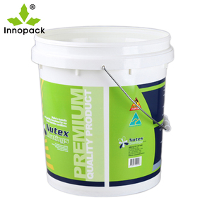 Personalizzazione del supporto di vendita all'ingrosso del produttore di imballaggi per uso alimentare 5 chilogrammi di capacità secchio di vernice <span class=keywords><strong>da</strong></span> 5 litri con coperchio - Product Image 1