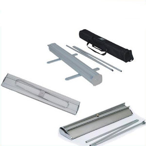 Exhibición de exhibición de alta calidad, Venta barata, pancarta enrollable de una cara personalizada, soporte de pancarta enrollable retráctil de aluminio kakemono - Product Image 3
