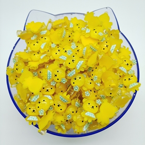 Bán Hàng Nóng Mới Trong Suốt Thỏ Nhựa Phụ Kiện Cốc Nước Nhựa Sticker Charms Nhựa Thỏ Cho Trang Trí - Product Image 5