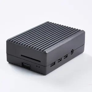 Custom Metal Aluminum Alloy Enclosure Box Shell Raspberry pi 4 model B Case