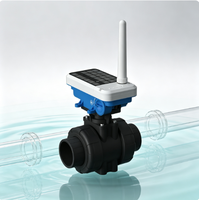 Vanne à bille numérique 100 Nm pour système d'irrigation, vanne électrique à commande à distance 4G LoRa Wi-Fi avec indicateur de position visuel