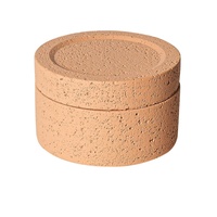 Diffuseur d'arômes en pot en céramique d'huile essentielle naturelle pure et cristal brut parfumé au parfum de maison avec étiquette personnalisée