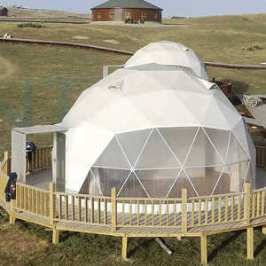 Tenda a cupola Glamping vista panoramica per ritiri ecologici tenda unica a sfera geodetica per campeggi della foresta sulla spiaggia di montagna - Product Image 3