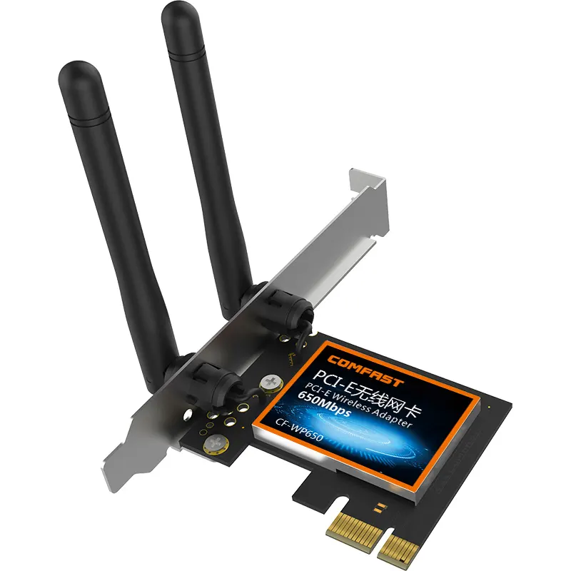 デュアルバンド650 Mbit/sWifiワイヤレスアダプター802.11ac/b/g/n PCI-E WLAN 2.4G/5GHzWiFiワイヤレスネットワークカードCF-WP650