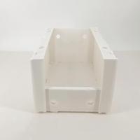 Boîte de rangement industrielle en plastique ondulé pliable et empilable, écologique, résistante, imperméable, promotion personnalisée pour les épiceries