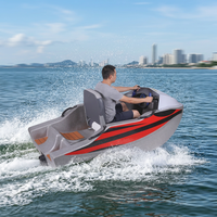 Bateau électrique professionnel 15KW pour karting aquatique, équipement de divertissement pour parcs aquatiques, mini jet-boat pour location en station balnéaire et sauvetage
