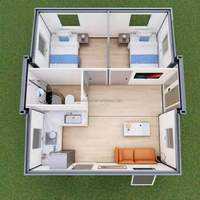 Casa Modular Personalizada, Estructura de Acero Prefabricada Europea, Casa Contenedor Expandible para Proyectos de Cabañas Vacacionales ADU