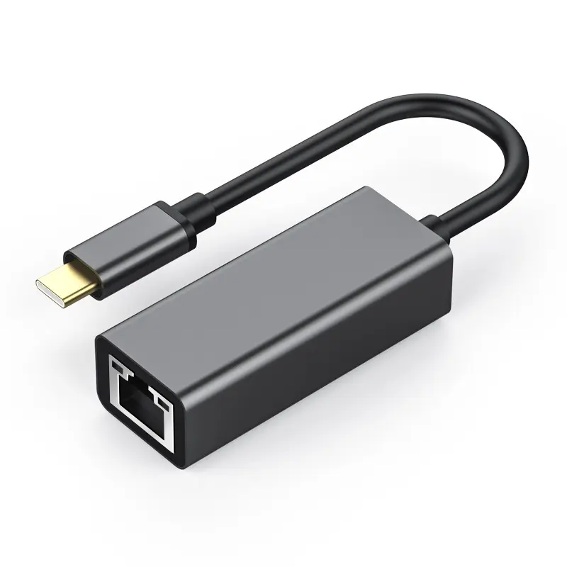 Adaptador Ethernet Gigabit tipo C, tarjeta de red USB 3,1 a Lan RJ45, 10/100/1000 Mbps, externo para Windows 10, Accesorios de ordenador