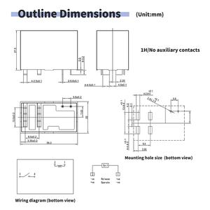 TC803-125-1H 125a ממסר מגנטי לחרוך מתח רב עוצמה bistable ממסר אפוקסי תוצרת סין - Product Image 6