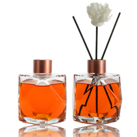 Recharge vide personnalisée bouteille d'eau de parfum d'air 50ml 100ml 250ml vide rotin diffuseur parfum bouteille en verre décoration de la maison