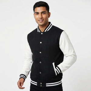 Chaqueta de Béisbol Varsity para Hombre, Estilo Vintage, Casual, Universitaria, Ajustada, Abrigo de Invierno Cálido para Baloncesto - Product Image 1
