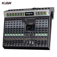 Table de mixage numérique 12 canaux 99 DSP Console de mixage audio alimentée professionnelle Table de mixage Soundcraft avec Bluetooth USB