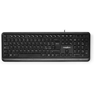 Nedis USB Multimedia <b>Keyboard</b> Italian Layout Full Size With Numeric Keypad - Product Image 1