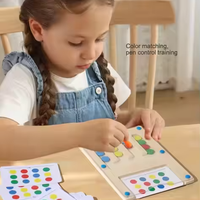 Boule en bois boule couleur correspondant jeu formation illumination main oeil Coordination éducation précoce Puzzle jouet