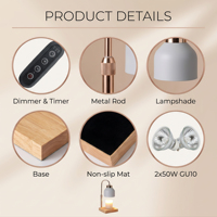 Lampe à cire fondue sans flamme en métal sculpté, motif Noël, avec 2 ampoules GU10, idéale pour un cadeau – Prix avantageux