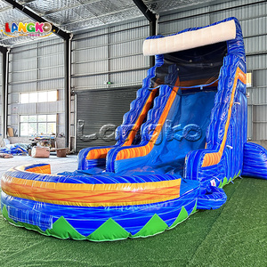 Toboggan aquatique gonflable Tsunami, très populaire et abordable, en PVC 18 OZ, idéal pour la <span class=keywords><strong>location</strong></span> événementielle - Product Image 3