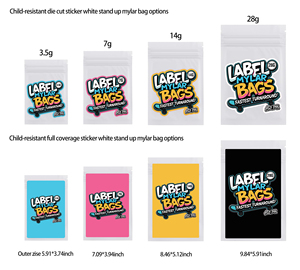 Bolsas Personalizadas de Mylar de 3.5g con Cierre Hermético para Dulces Blandos, Chocolate en Polvo, Alimentos Enlatados y Empaque de Alimentos para Mascotas - Product Image 3