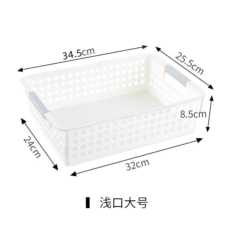 Blanco, poco profundo, tamaño grande, 34,5*26*8,5 cm