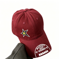 Gorra de Béisbol Vintage Hip-Hop con Bordado de Estrellas, Resistente, para Hombre y Mujer, Gorra con Protección Solar y Letras, Estilo Urbano Moderno