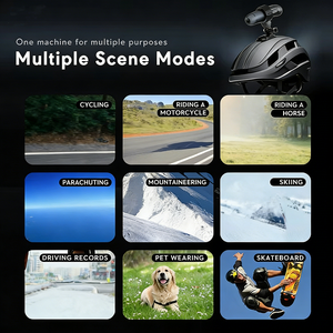 Caméra de casque de moto et de VTT S50+ 4K 160° grand angle, sportive, HD 1080p, étanche IP67, prend en charge les cartes mémoire - Product Image 5