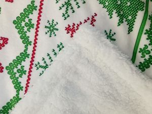 Nuova coperta Raschel di Design rosso fiocco di neve Super morbida <span class=keywords><strong>e</strong></span> calda per l'idea regalo di Natale invernale - Product Image 6