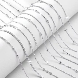 เครื่องประดับสร้อยคอโซ่เงินแบบบิดเกลียวทำจากเงิน925 - Product Image 1