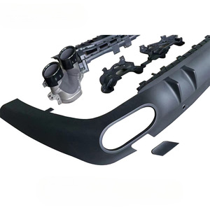 ดิฟฟิวเซอร์กันชนหลังทรง CLS53 พร้อมปลายท่อสีดำหรือสีเงิน สำหรับรถเบนซ์ W257 <span class=keywords><strong>AMG</strong></span> ปี 2018+ - Product Image 3