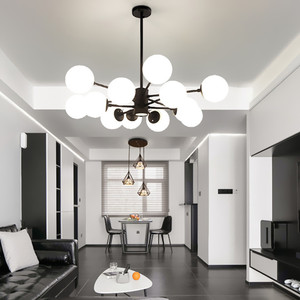 Modern home magic bean glass ball <span class=keywords><strong>lampadario</strong></span> apparecchi di illuminazione lampadari soggiorno camera da letto <span class=keywords><strong>lampadario</strong></span> a soffitto lampade a sospensione - Product Image 6