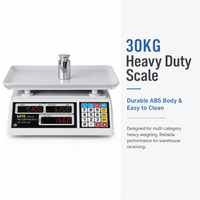 Balance numérique de calcul de prix haute précision 30 kg 2026 avec affichage LED, machine de pesage électronique OEM ODM