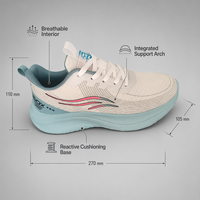 Chaussures minimalistes légères, respirantes, avec empeigne en maille ajourée, doublure en tricot Fly Knit, semelle absorbant les chocs, décontractées, pour l'entraînement