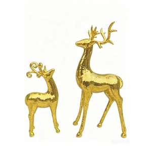 Escultura de Mosaico de Vidrio Hecha a Mano, Adorno de Lujo con Diseño de Animales Salvajes, Estatua Decorativa de Ciervo - Product Image 4