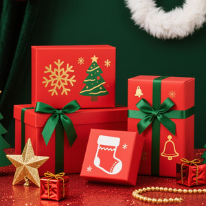 Impresión de logotipo personalizado Regalos de Navidad personalizados biodegradables, cajas de cartón corrugado reciclables Cajas de papel pequeñas - Product Image 5