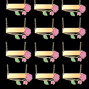 Personalisiertes Set aus Halskette mit Datums- und Namensanhänger und Armband mit Gliederkette, Geburtstags- und Jubiläumsschmuck - Product Image 4