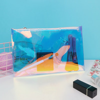 Pochettes en PVC écologiques imprimées avec logo, transparentes, personnalisées, pour emballage de bijoux, les plus petites pochettes à fermeture éclair avec zip.