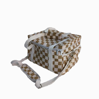 Geruite Stof Thermisch Geïsoleerde Picknick Koeltassen Herbruikbare Koeltas Voor Strandreizen Picknick, Een Leuk Cadeau